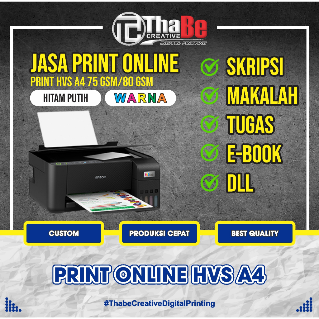 

PRINT ONLINE HVS A4 - HITAM PUTIH - WARNA