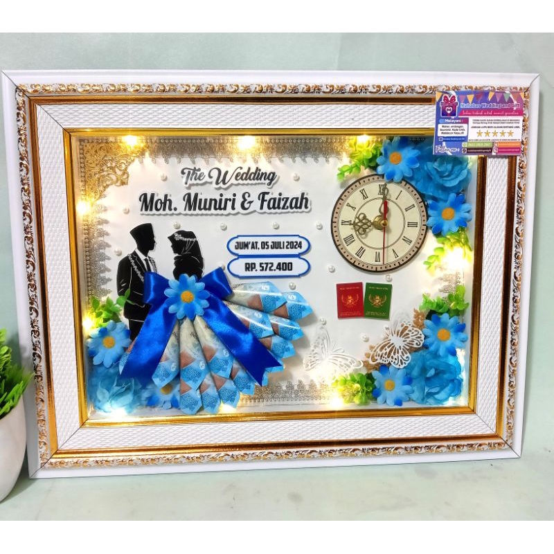 Mahar Pernikahan Gaun / Mahar Simple / Bingkai Mahar Jam