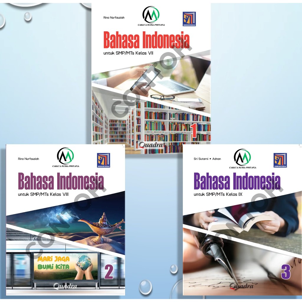 [Penerbit QUadra] Bahasa Indonesia kelas 7, 8 & 9 Kurikulum merdeka