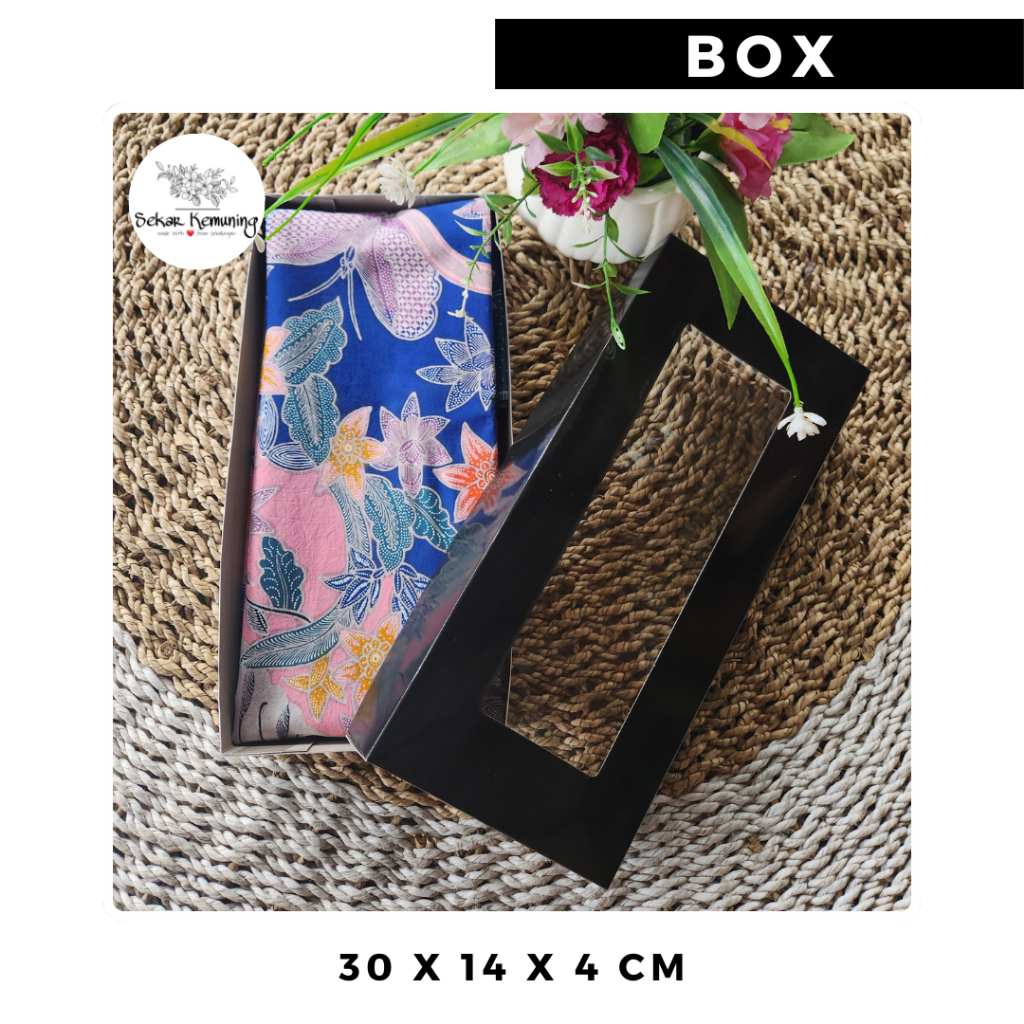 

BOX Kain Batik / Serbaguna (30 x 14 x 4 cm) Warna Hitam