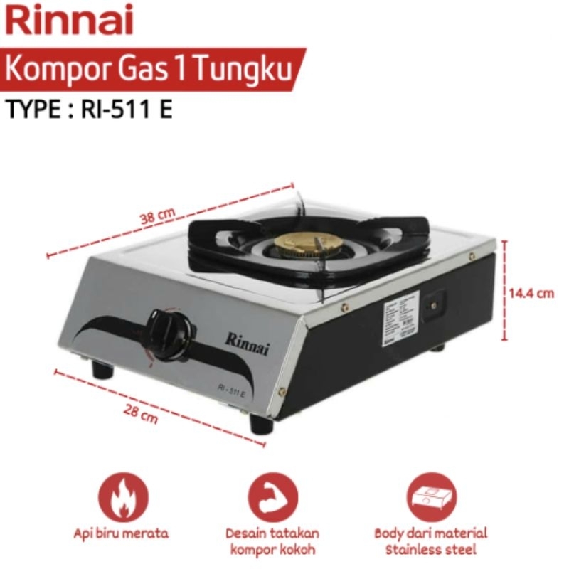 RINNAI RI-511E/kompor Rinnai tungku 1 rinnai/kompor gas tungku 1