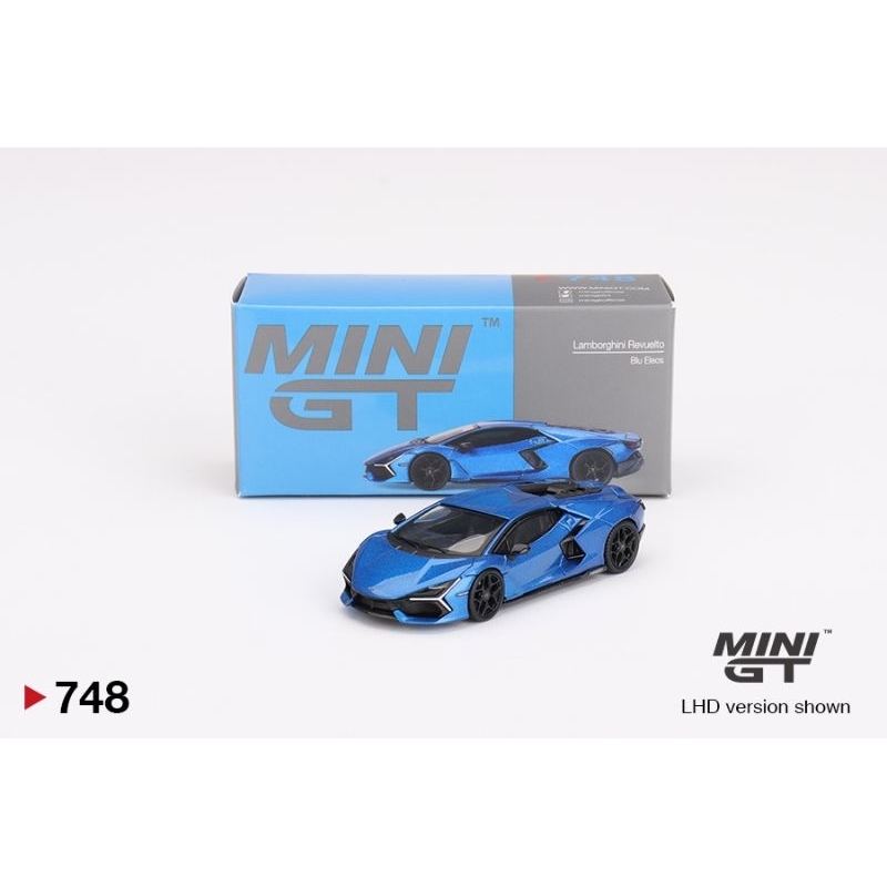 Mini GT 748 | Lamborghini Revuelto Blue Eleos 1/64 Scale | MD 24