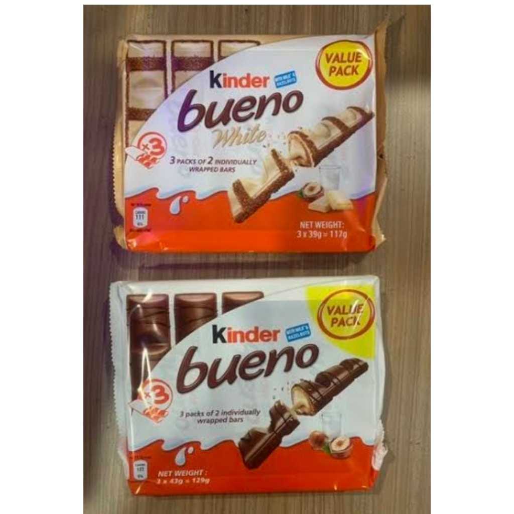 

Kinder bueno 3 packs 2 bars