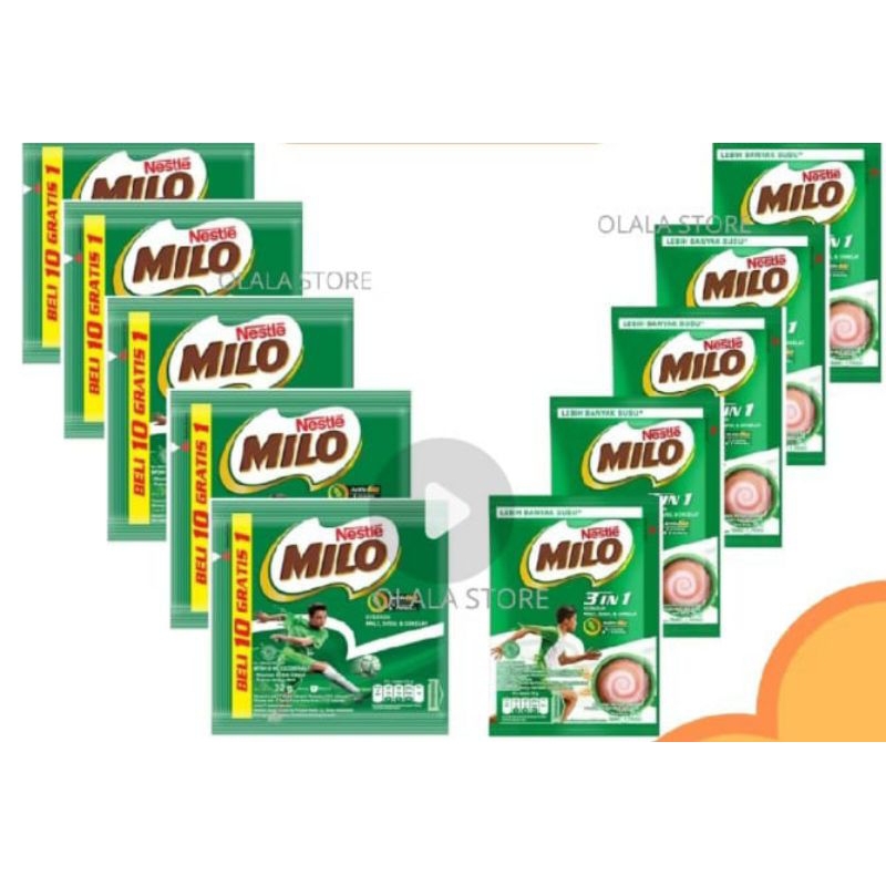 

MILO SUSU BUBUK Renteng 22 gram x 10