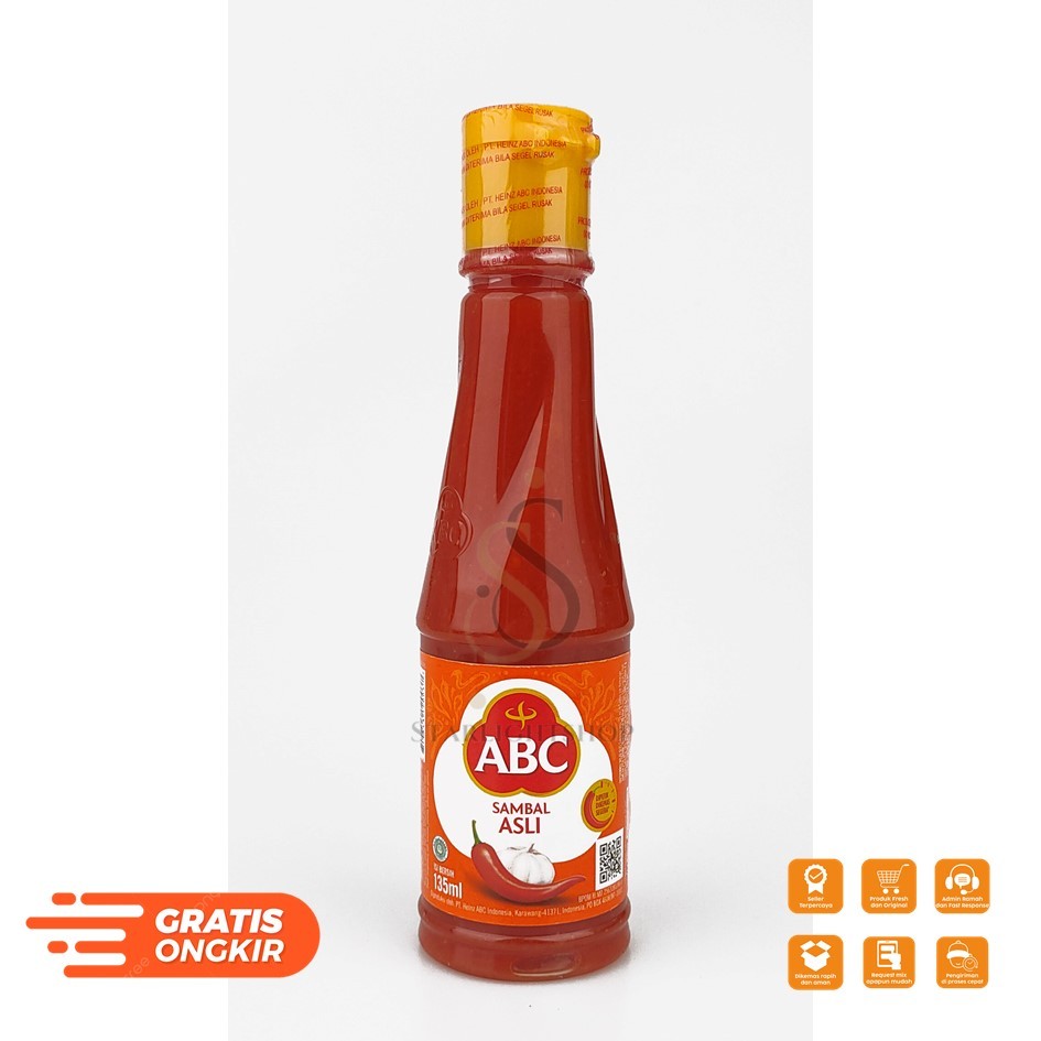 

SAMBAL ABC ASLI 135ML / ABC SAMBAL ASLI BOTOL 135 GR