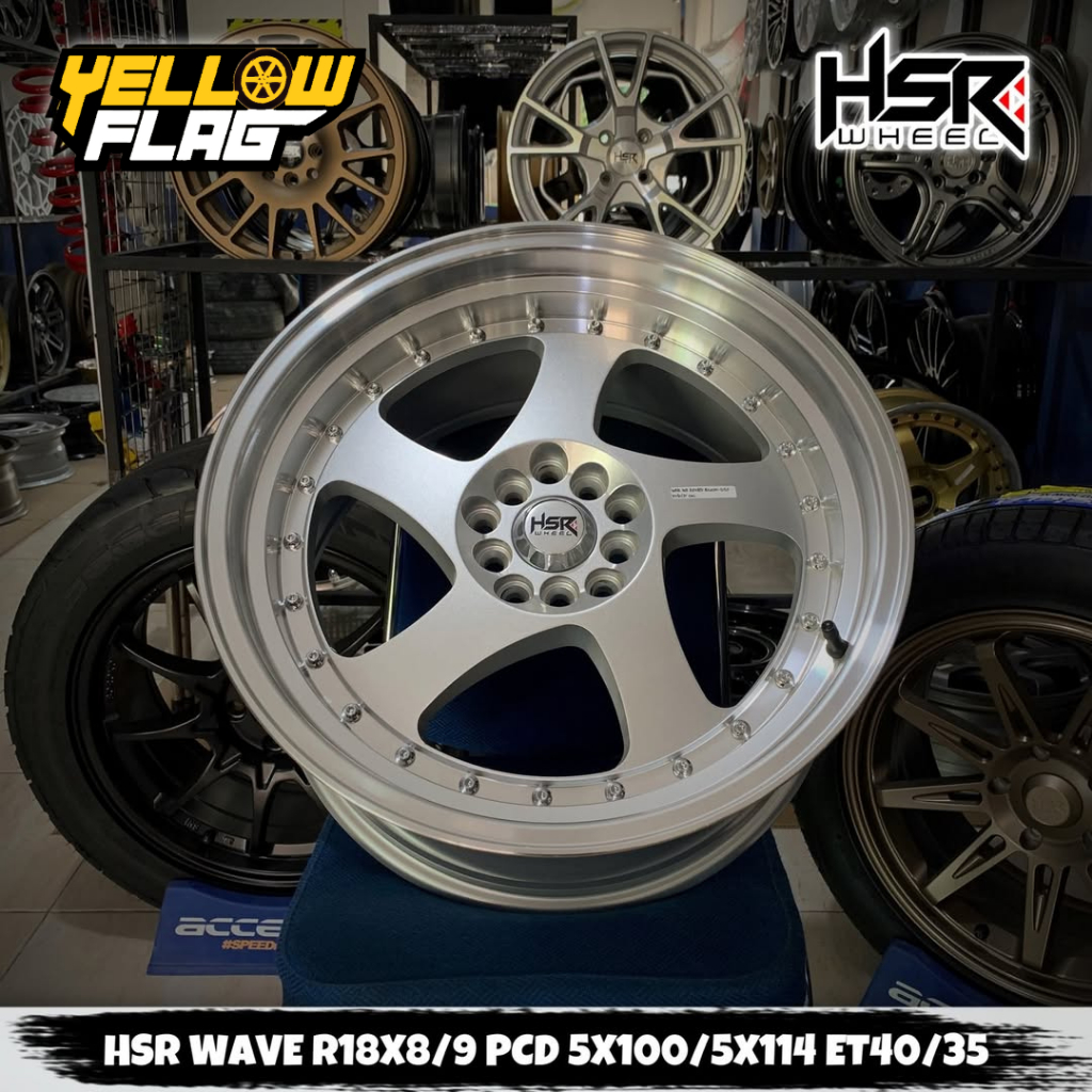 VELG MOBIL INNOVA XPANDER ACCORD RING 18 HSR WAVE LUBANG 5X100-5X114,3 ET 40-35 R18 CELONG