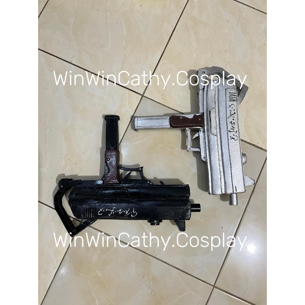 DIJUAL-WEAPON DUAL UZI KAFKA HSR-Honkai Star rail weapon cosplay murah tembakan properti kafka