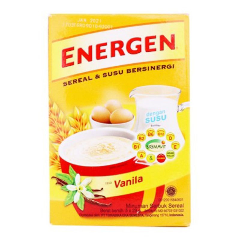 

Energen Cereal Instant Vanilla Renteng 10 x 32gr