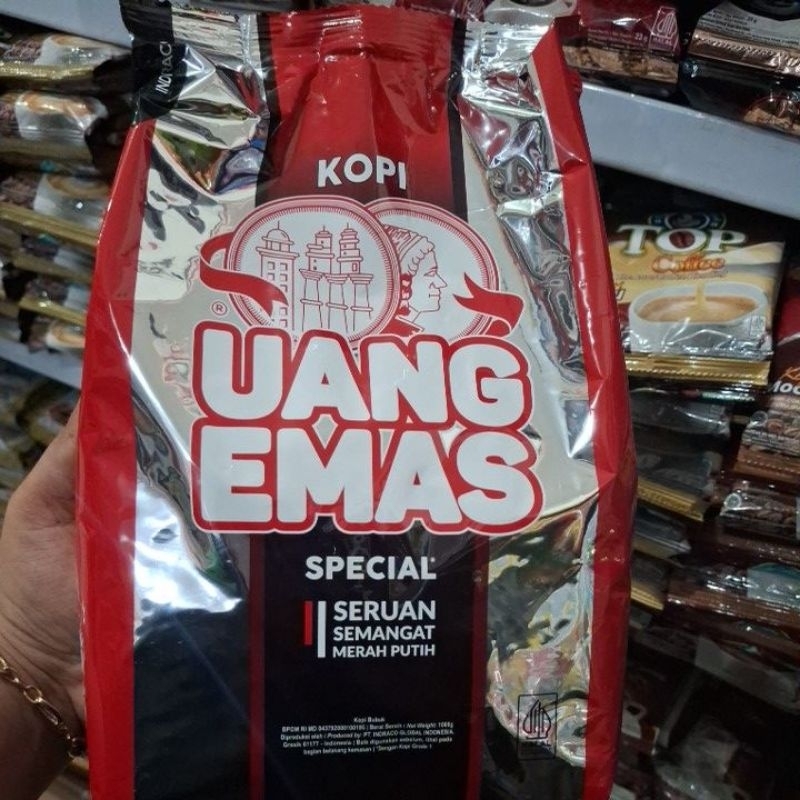 

Kopi Bubuk Uang Mas kemasan 1kg