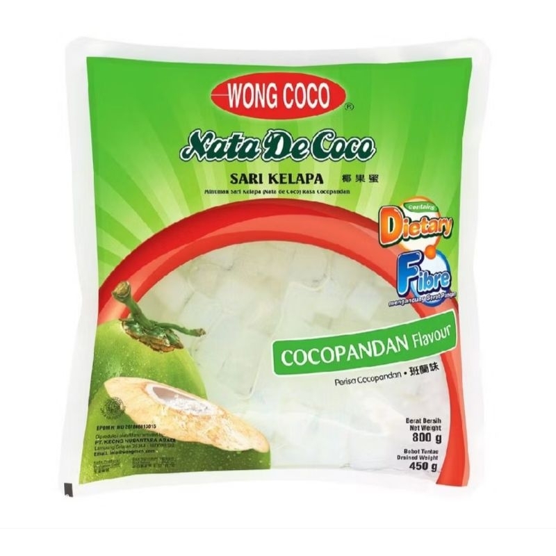 

Wong Coco Nata De Coco Kemasan Bantal 800gr