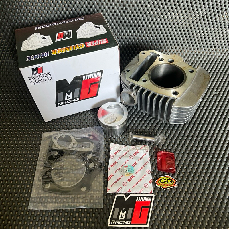 CYLINDER BLOK KIT BLOK SUPRA 125 SUPRA X 125 KARISMA 125 57 62 66 MG RACING  SUPRA