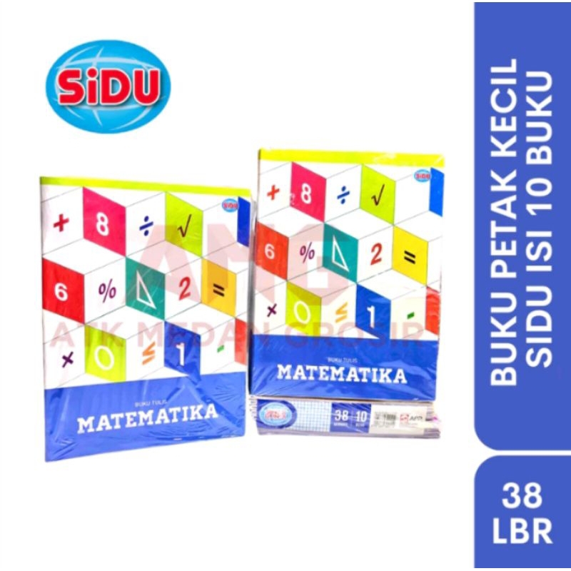 

SIDU - BUKU TULIS KOTAK KECIL (STRIMIN) MATEMATIKA SIDU ISI 38 LEMBAR || 5mm