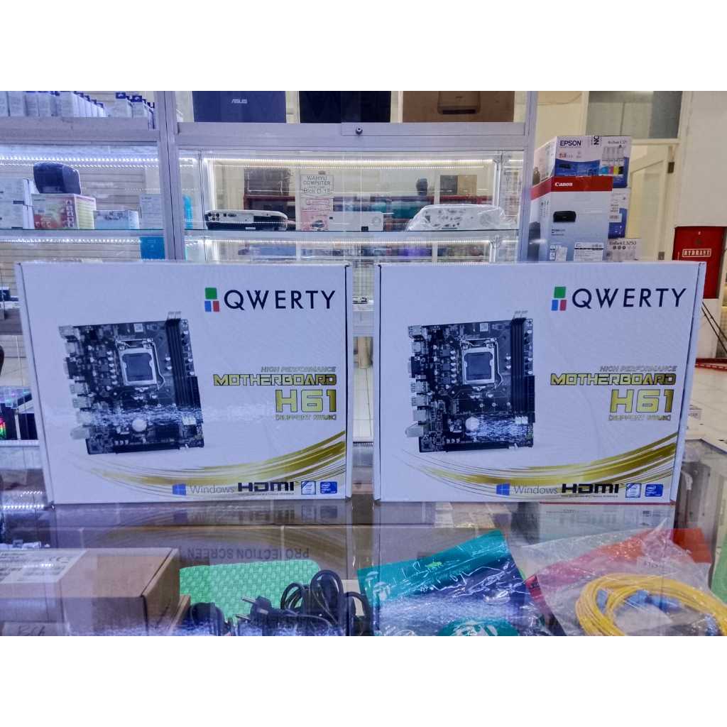 MOTHERBOARD H61 QWERTY GARANSI RESMI
