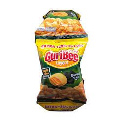 

GuriBee Layers - Snack Ekstrudat Kentang Enak Renyah Berlapis - 20 gram 1 Renceng Isi 10Pcs