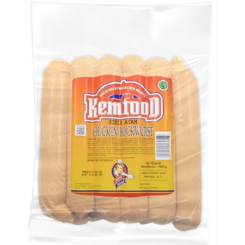 

KEMFOOD sosis bockwurts 1kg (isi12)