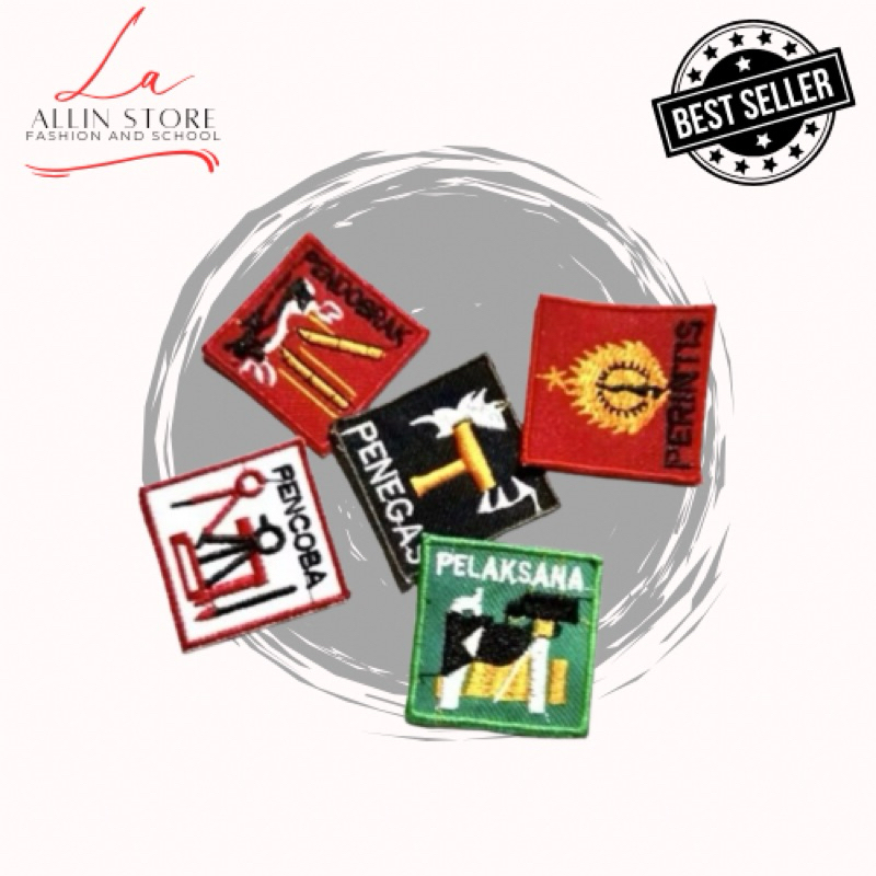 Bet Badge Sangga Pramuka Bordir Pendobrak Pelaksana Penegas Perintis Pencoba