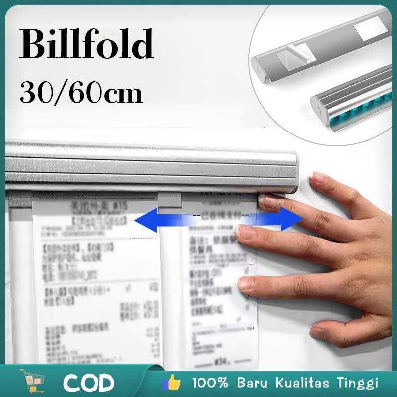 

Penjepit Kertas Bon Bill 30cm/ 60cm Capitan Nota Stainless Bill Holder Receipt Holder