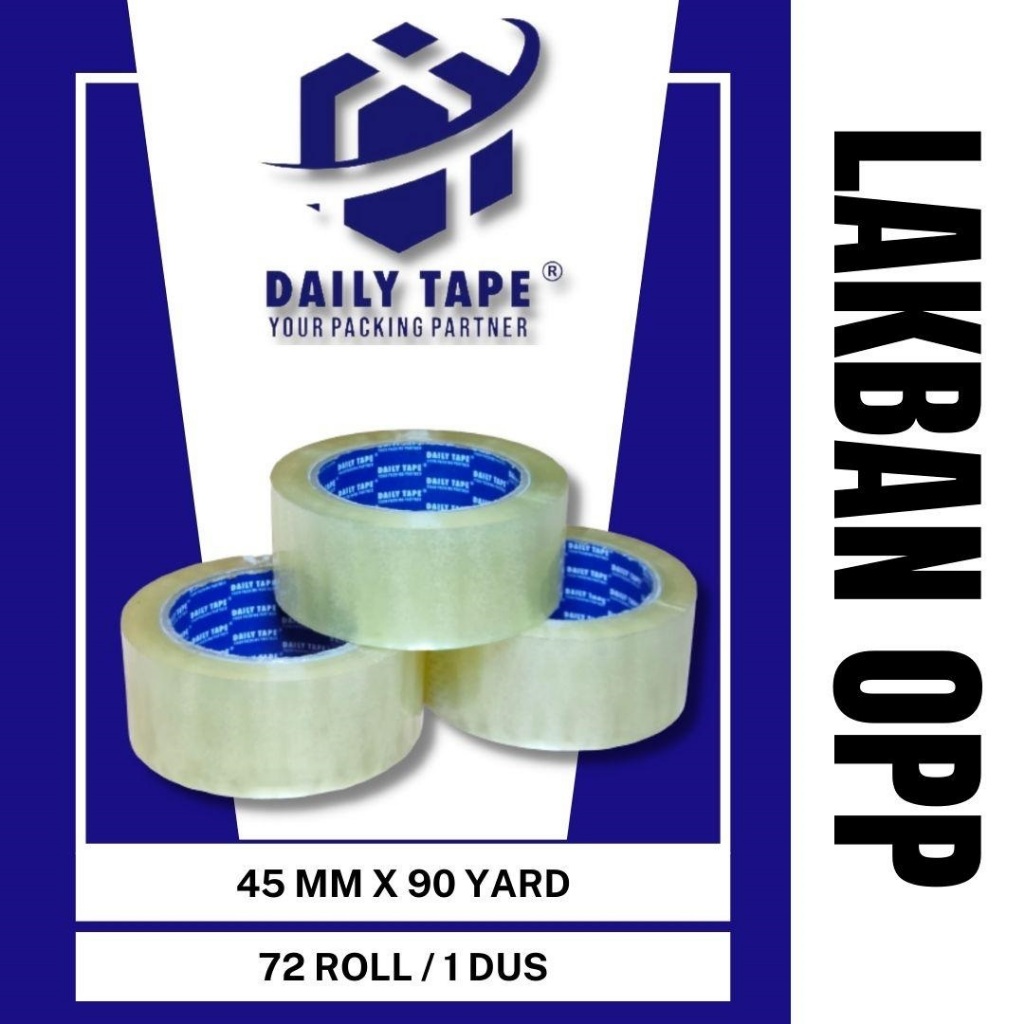 

DAILY TAPE LAKBAN BENING 2 inch (45 mm X 90 yard) PACKING TAPE