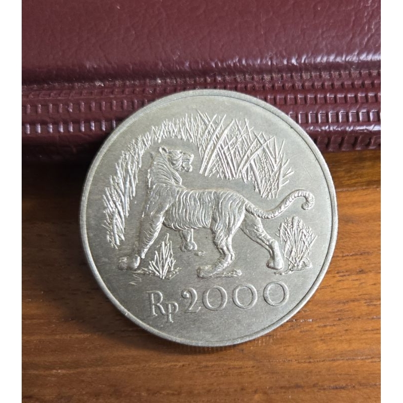 koin kuno, uang kuno, Koin perak seri WWF macan tahun 1974