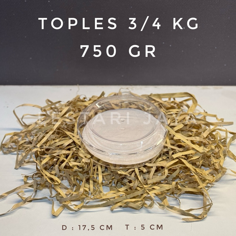 Toples Kue Kering / Toples Nastar / Toples Diamond 3/4 kg Toples Bulat 750 gr Untuk Cookies Kue Keri