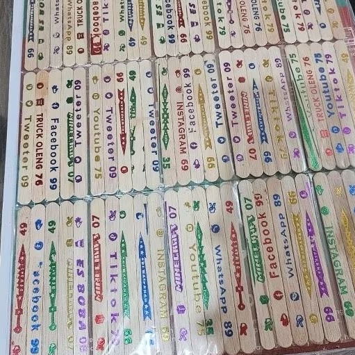 Mainan Anak Stik Es krim 1 Lembar stik es sablon