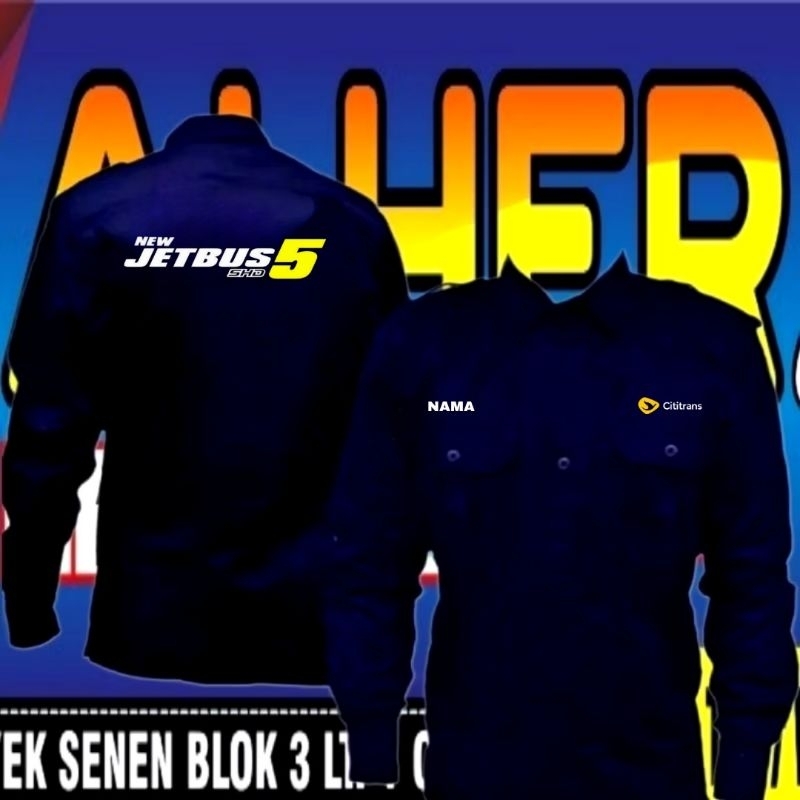 kemeja cititrans jetbus 5 baju cititrans jetbus 5 seragam cititrans jetbus 5 Pdh cititrans jetbus 5 
