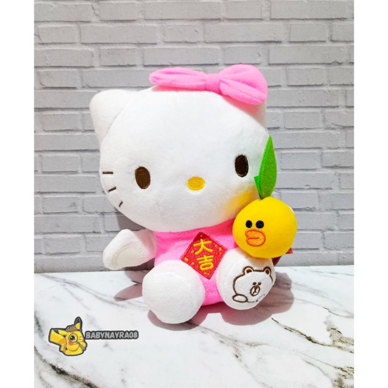 BONEKA HELLO KITTY AND SALLY LINE FRIENDS ORIGINAL