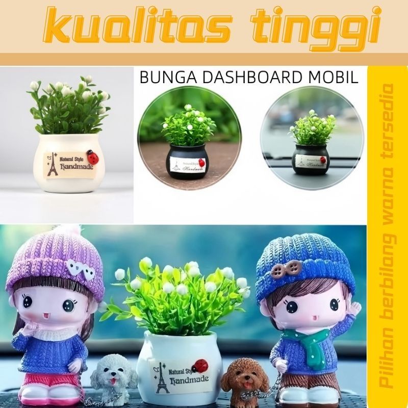 Hiasan Mobil / Hiasan Dashboard Mobil / Dashboard Tanaman Mobil  Lucu Hiasan Aksesoris