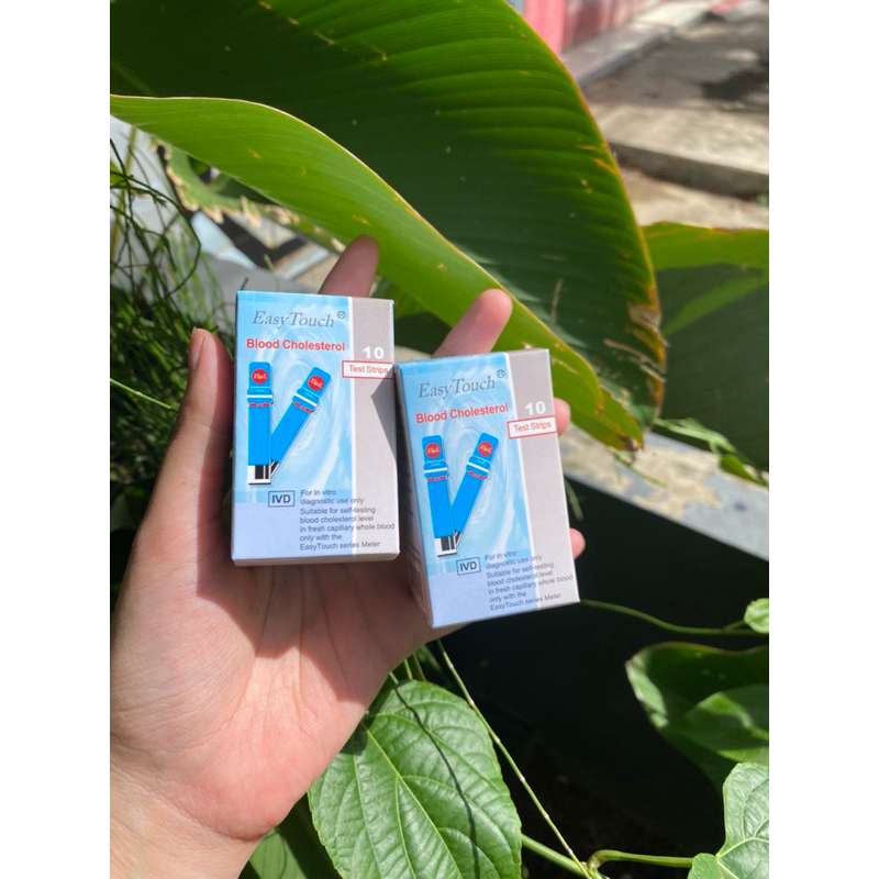 Stik Kolesterol Easy Touch - Cepat & Akurat/Kolesterol Test Stik Easy Touch Praktis/Stik isi ulang k