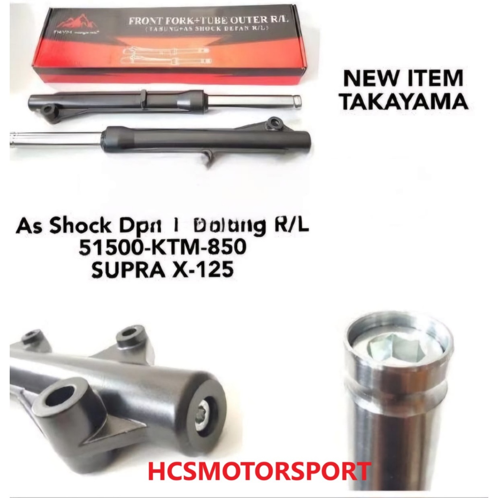 SHOCK DEPAN PLUS TABUNG SUPRA X 125 TAKAYAMA ORI