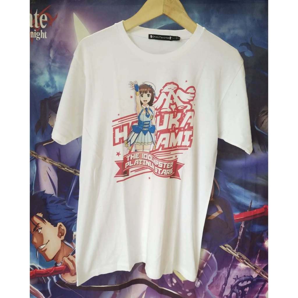 The Idolm@ster Haruka Amami Print Official Anime Idol Tee by Bandai Kaos Tshirt Original Second Merc