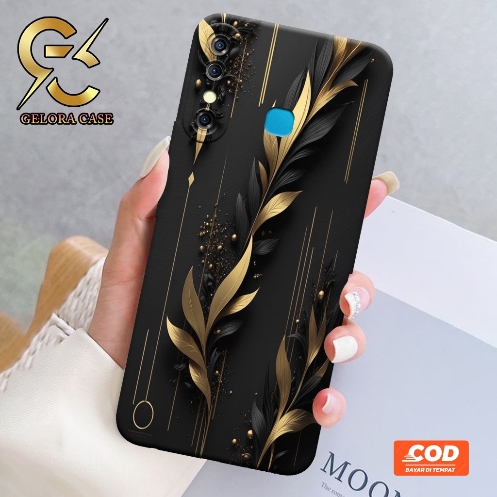 Softcase Infinix Hot 8 - Geloracase - Casing Infinix Hot 8 - Motif case Bunga -Infinix - Softcase In