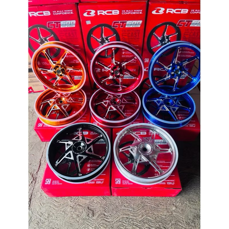VELG RCB CNC CT 600 HONDA VARIO 125 VARIO 150 VARIO 160 CBS VARIO 125 NEW PALANG 6 VELG RIM RACING B