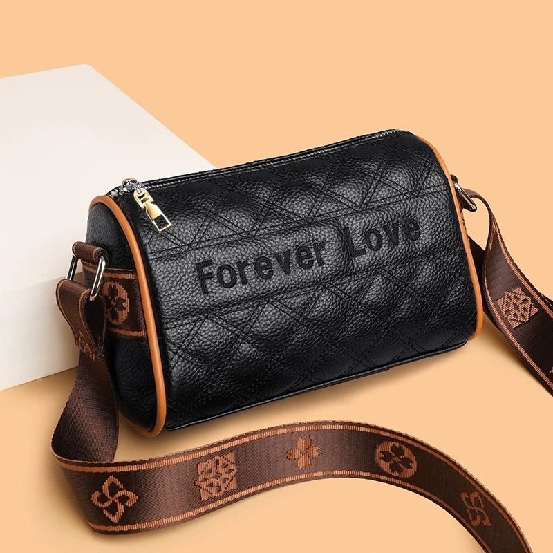 Tas Selempang Wanita Premium Forever Love Printed Strap Korean Style