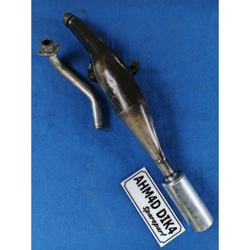 KNALPOT ORI PERUT HITAM SE YAMAHA FIS R, FIZ R, FIZ, F1zr, FORCE 1, ORIGINAL SECCOND