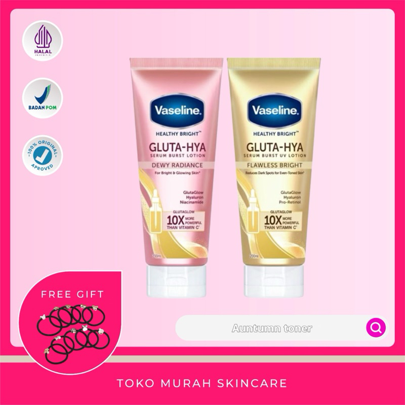 Vaseline Healthy Gluta-Hya Dewy Radiance | Vaseline Healthy Gluta-Hya Flawless Bright