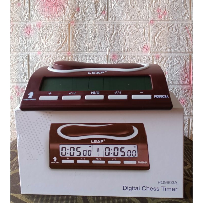 Jam Catur LEAP PQ9903A Professional Digital Chess Timer Original
