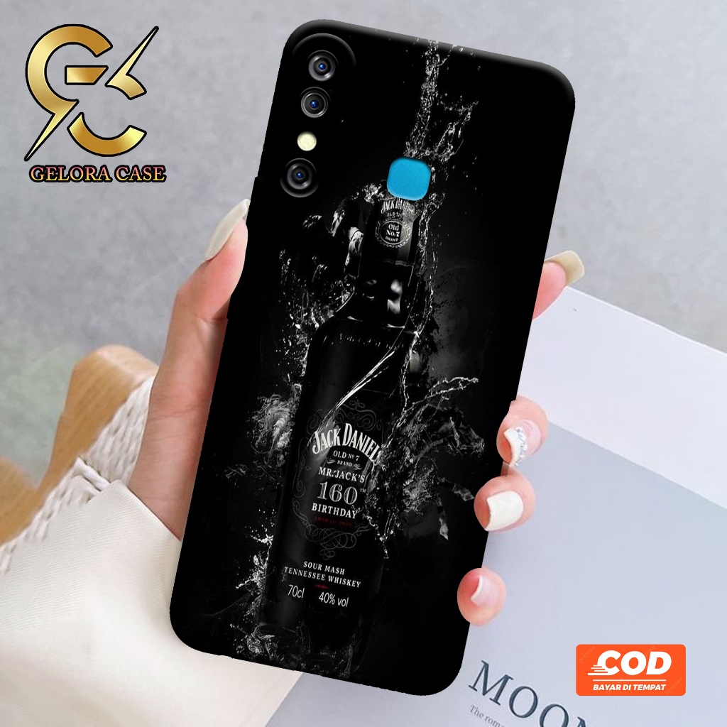 Softcase Infinix Hot 8 - Geloracase - Casing Infinix Hot 8 - Motif case Minuman -Infinix - Softcase 