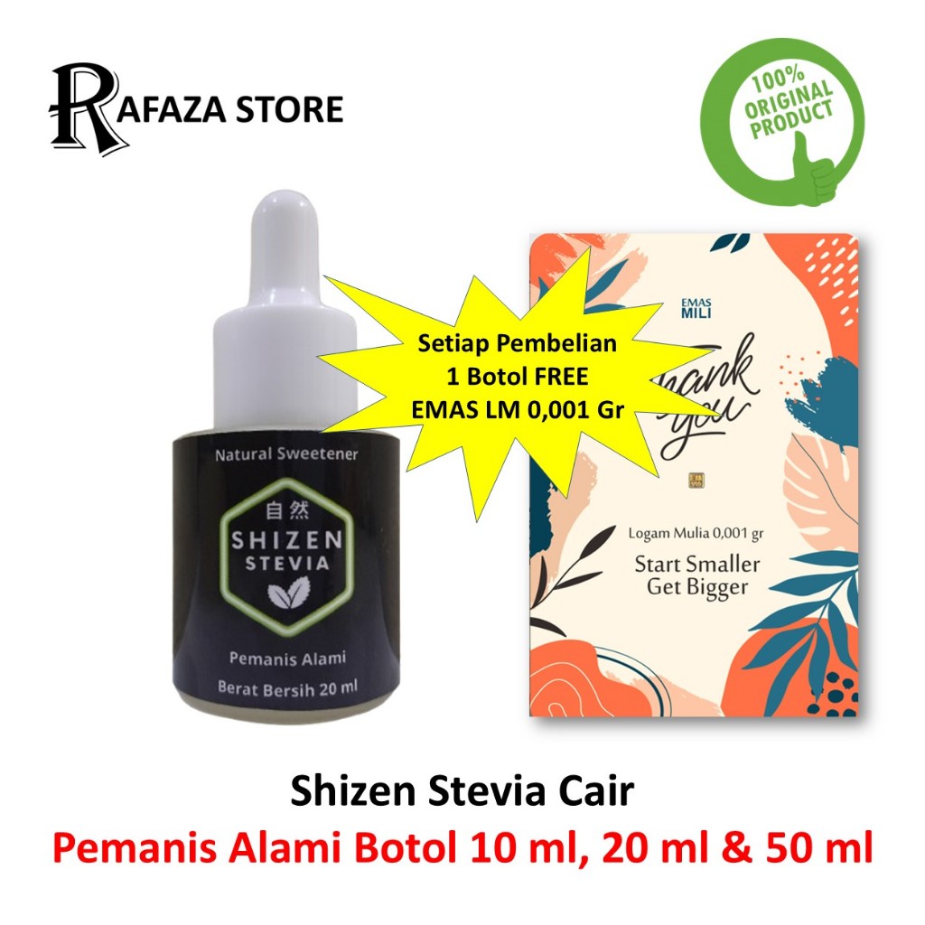 

Shizen Stevia Cair Pemanis Alami Natural Sweetener Botol