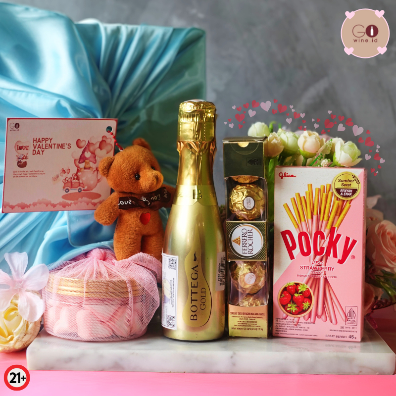 

Gift Valentine Package Love C - Edition Bottega Hampers Wine Anniversary Hadiah - Kado Ulang Tahun