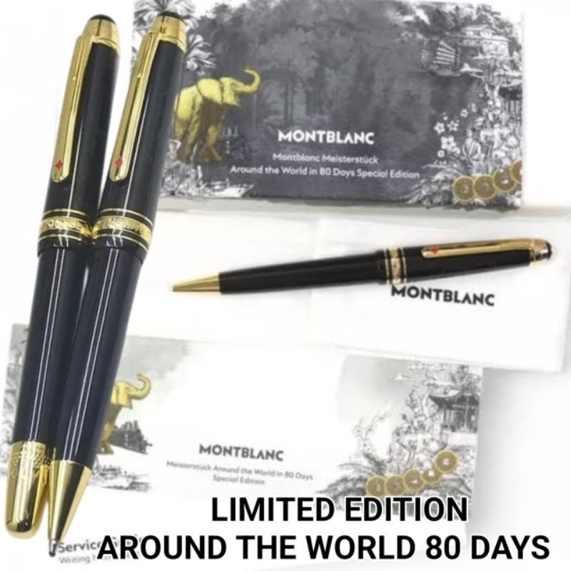 

Pulpen Mewah Premium LIMITED MONBL@NK AROUND THE WORLD 80 DAYS Lengkap dengan box Premium