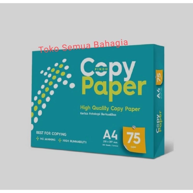 

KERTAS HVS A4 COPY PAPER 75 GR, 1 Rim 500lembar