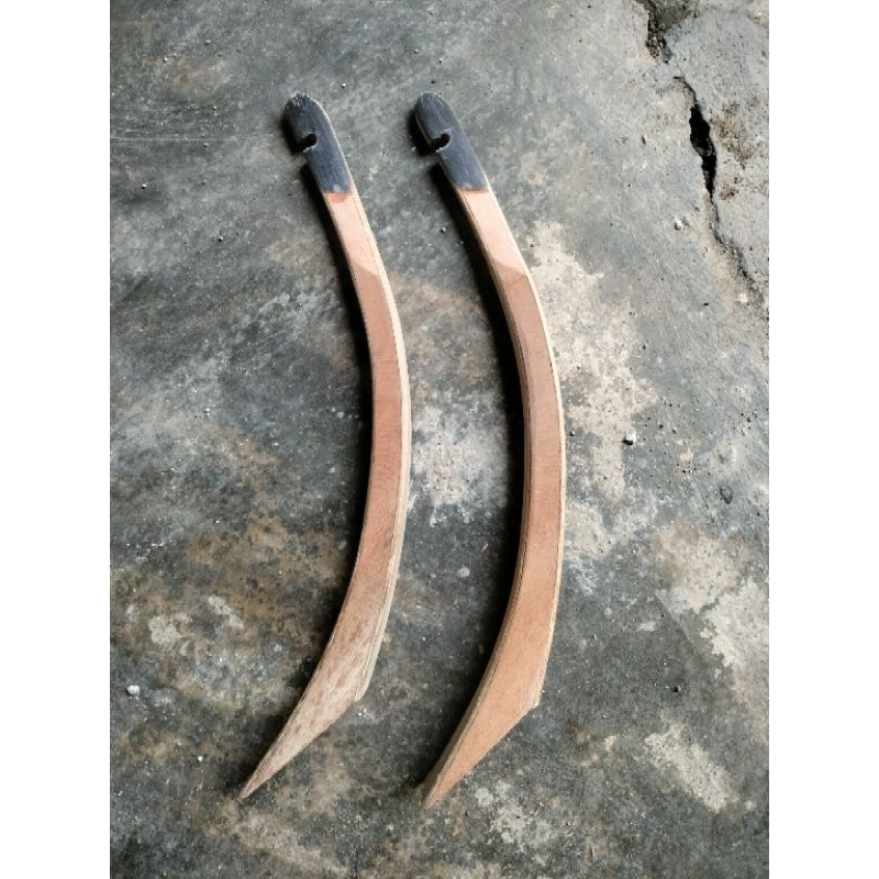 Long siyah busur Mongol (siyah laminasi kayu + Bambu )
