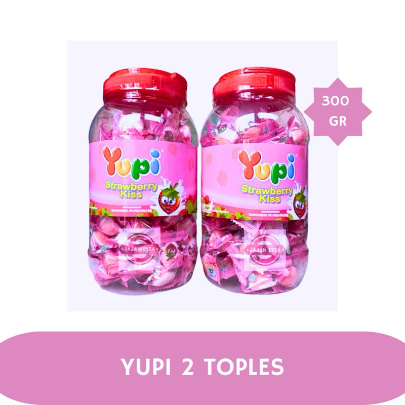 

PROMO PERMEN YUPI KISS STRAWBERRY 2 TOPLES