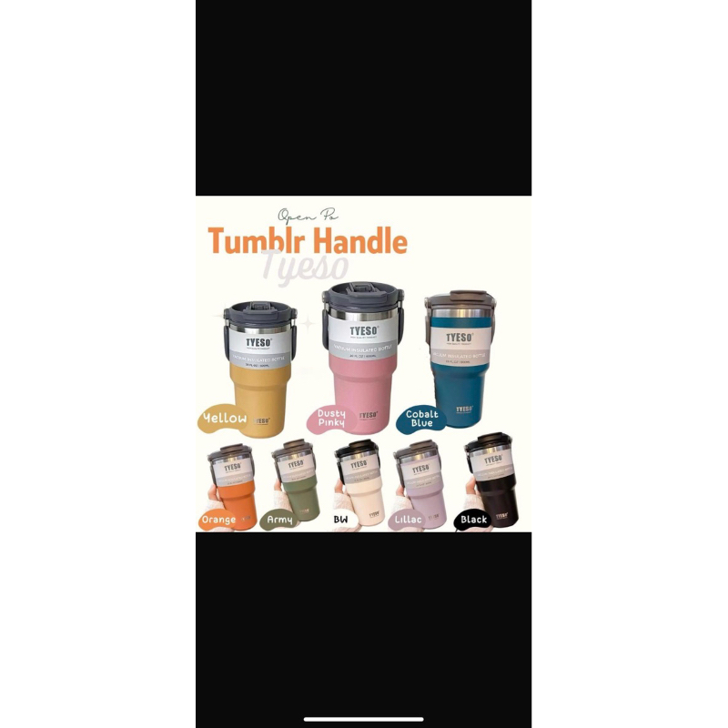 tumbler tyeso gagang kuning 1200ml
