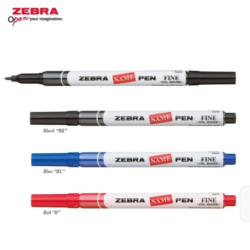 

Zebra Name Pen Permanent Marker Water Resistant Oil Based (A1015)