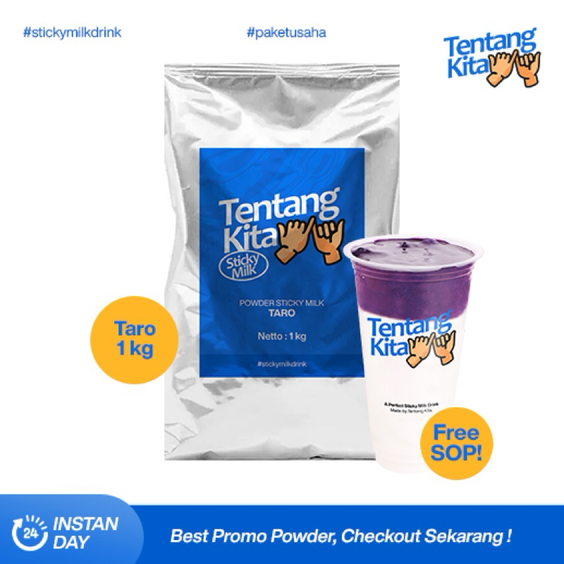 

BUBUK POWDER TARO 1KG & 500 GRAM - TENTANG KITA STICKY MILK / TENTANG COKLAT STICKY MILK