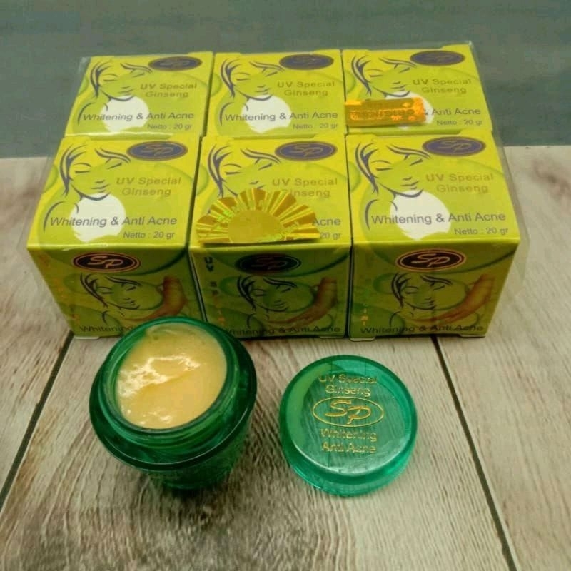 6pcs cream ginseng sp whitening