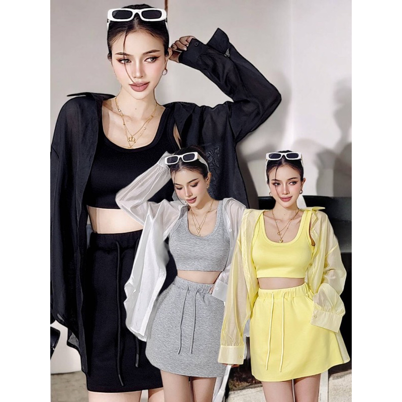 READY STOK / SET 3IN1 COTTON CANDY  BANGKOK / FASHION BANGKOK