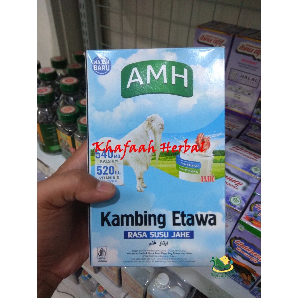 

Susu Kambing Etawa AMH plus Jahe 1 Box isi 10 Sachet